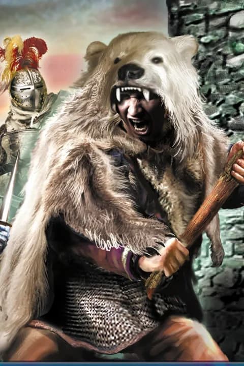 A knight in a bear's skin cover